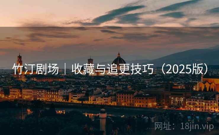 竹汀剧场｜收藏与追更技巧（2025版）