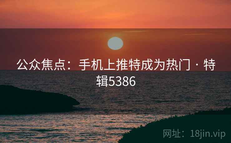 公众焦点：手机上推特成为热门 · 特辑5386
